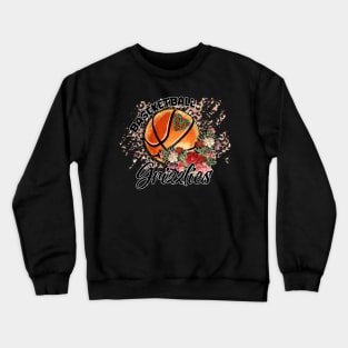 Aesthetic Pattern Grizzlies Basketball Gifts Vintage Styles Crewneck Sweatshirt